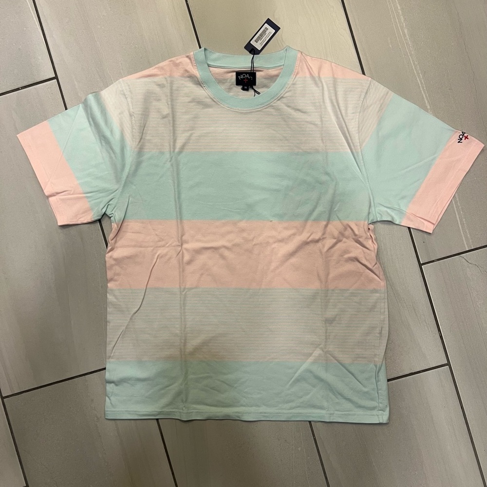 Noah NYC Pastel Striped Short Sleeve Tee